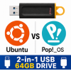 Linux USB Twin Pack (Ubuntu vs Pop OS)